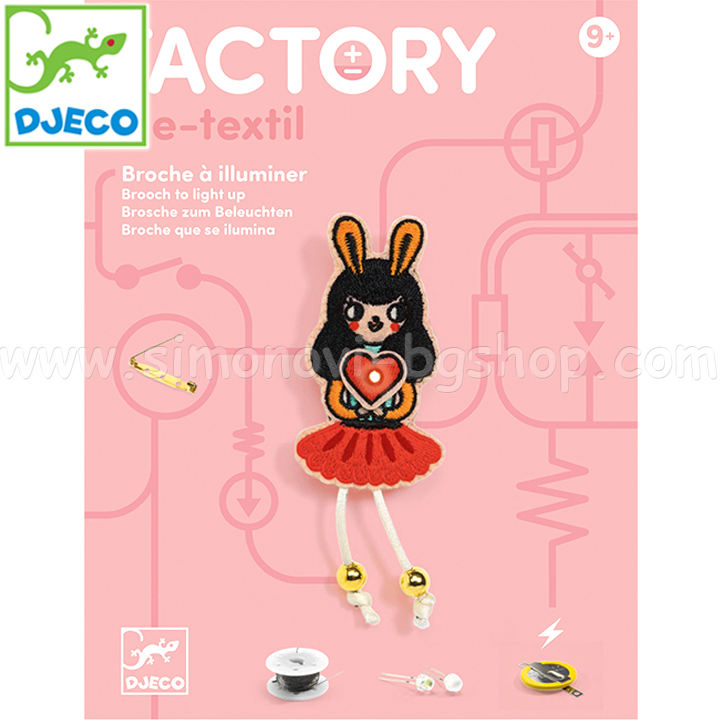 Djeco Make brooches with electricity Bunny Girl DJ09320