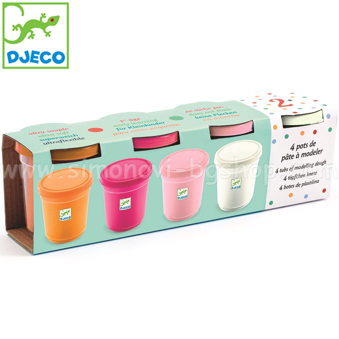 Djeco Set Plates Sweet colors 4 pieces DJ09026