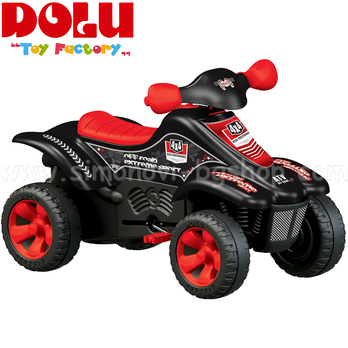 Dolu Copii ATV cu pedale negre 8056