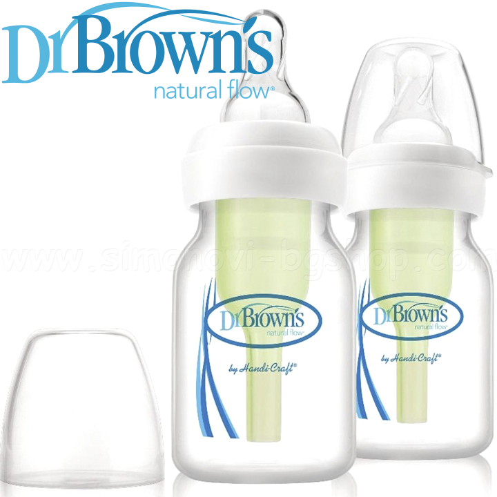 DrBrown's Narrow-Neck Opțiuni 60 ml / 2 buc. - Preemie Flow teat
