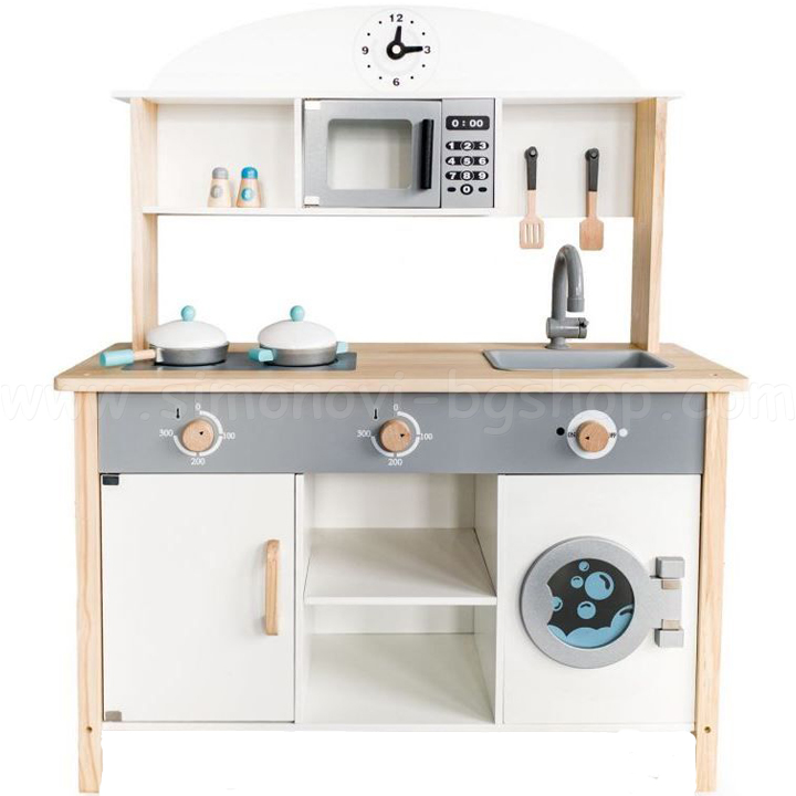 Eco Toys Wooden kitchen with washing machine and oven ETTL89041