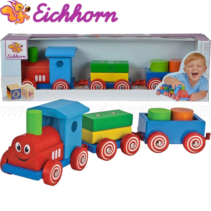 Eichhorn Wooden train 100022307