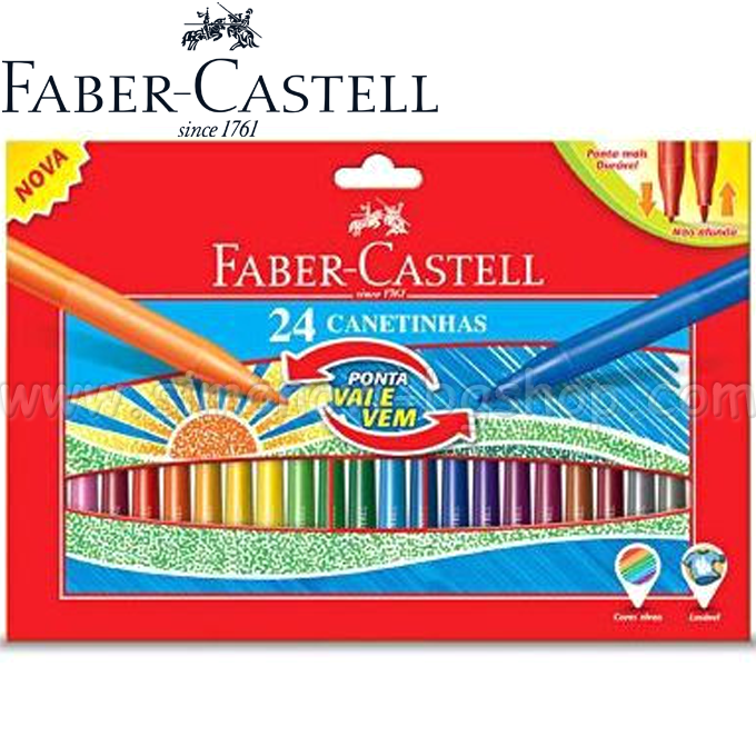 Faber Castell Cushion pens colors 24 150124