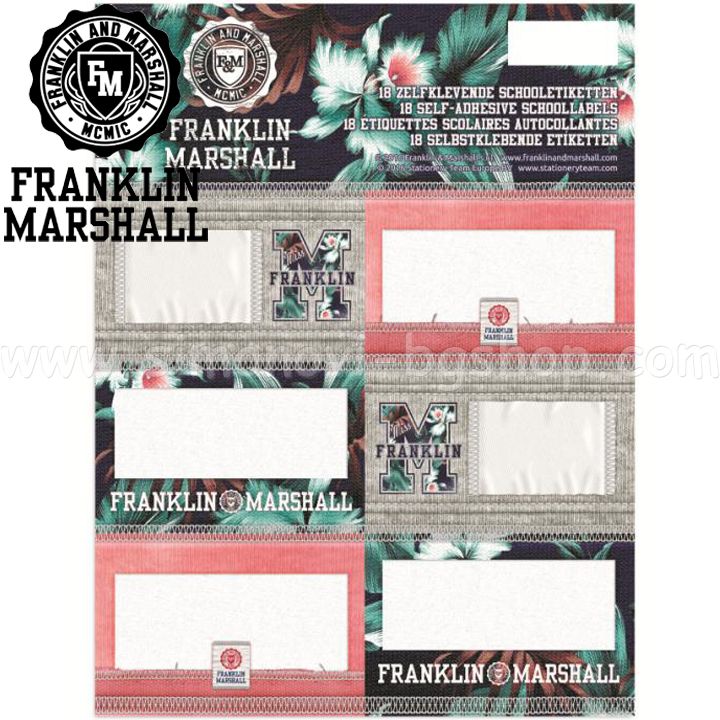 Franklin & Marshall Girls Tags 05361 Stationery Team
