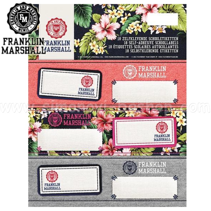 Franklin & Marshall fete Tags 45 031 Papetarie echipei