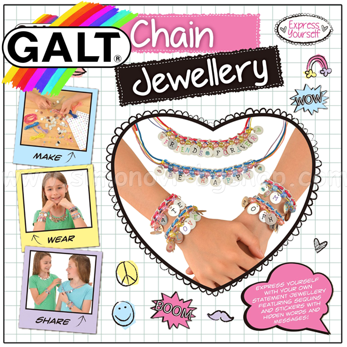 Galt - bracelets with pendants and letters 1004696