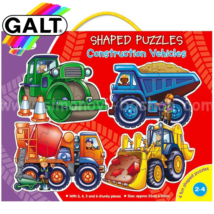 Galt - Puzzle - Construction Machinery 4 in 1 A0984A