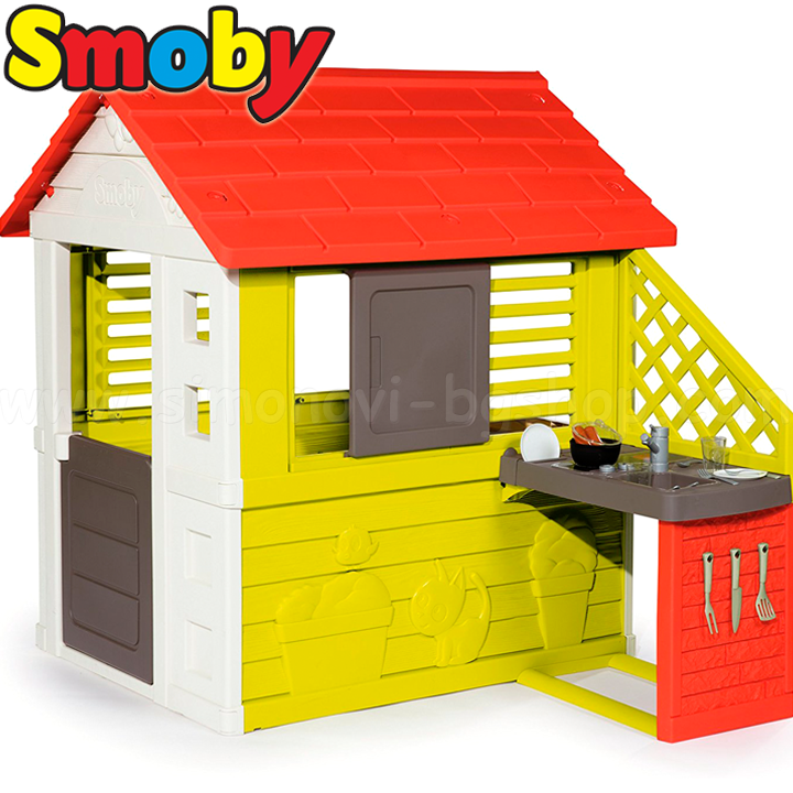 Smoby Nature Garden House Playing House with Kitchen 810702
