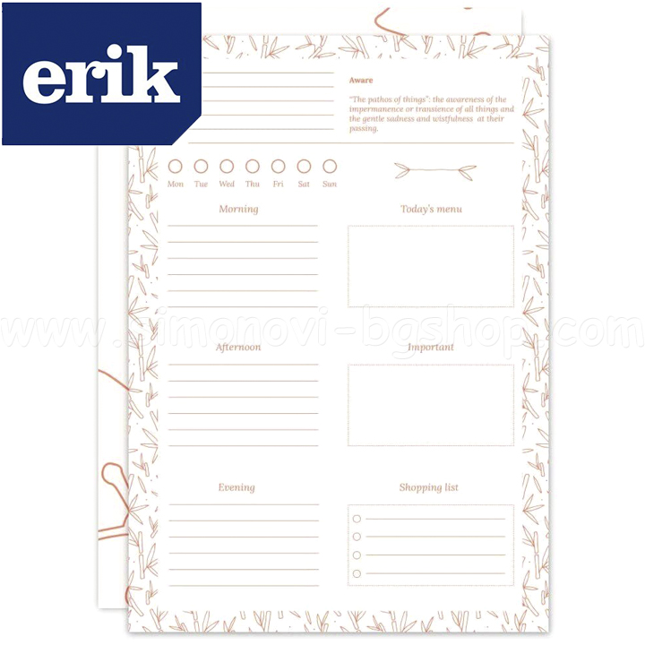Planificator săptămânal Grupo Eric A5 Miss HaikuBNE0027