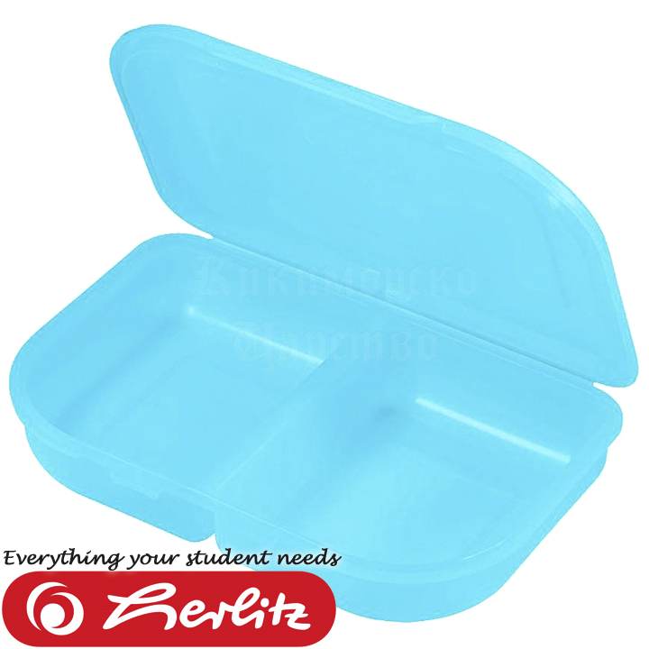 Herlitz Two-compartment food box Turquoise50033225