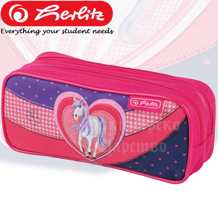 * 2015 Herlitz Girls empty pouch with zipper 2 Glitter
