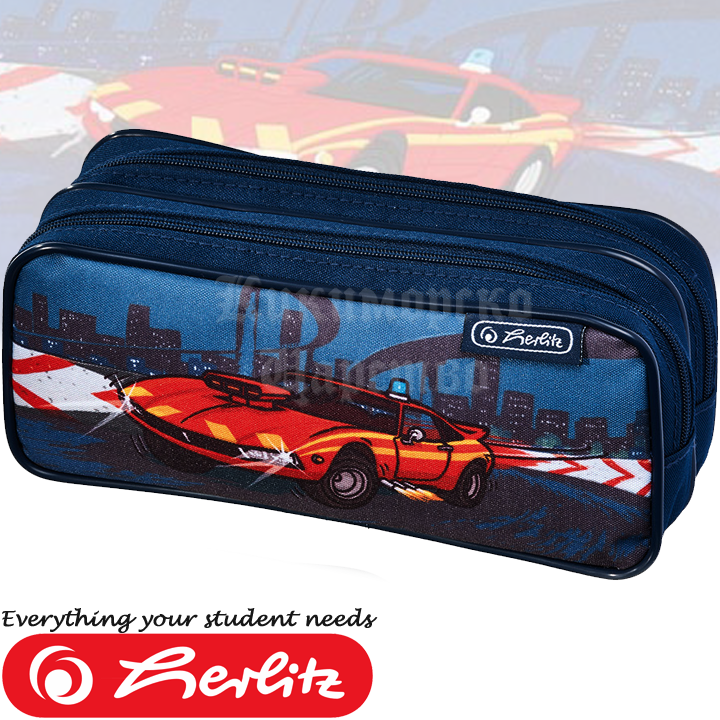 * 2016 Herlitz Midi empty pouch with zipper 2 Fire Engine