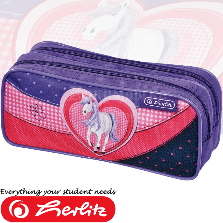 * 2016 Herlitz Sporti empty pouch with zipper 2 Glitter 11438215