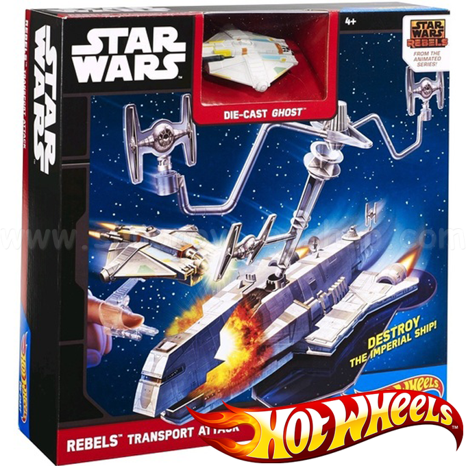 *Hot Wheels Star Wars  Rebels Transport Attack CGN35
