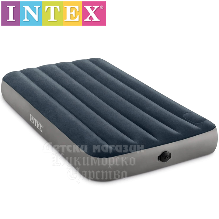 Intex Inflatable mattress with integrated combined pump Single High 64781 Intex Inflatable mattress with integrated combined pump Single High 64781