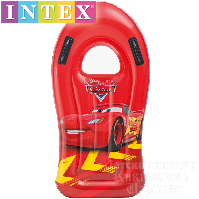 Intex - Inflatable surfboard with handles "Disney Cars" 58 161