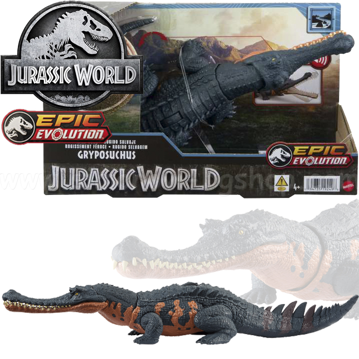 *2024 Jurassic World Wild Roar Dinosaur Gryposuchus  HLP14/HTK69