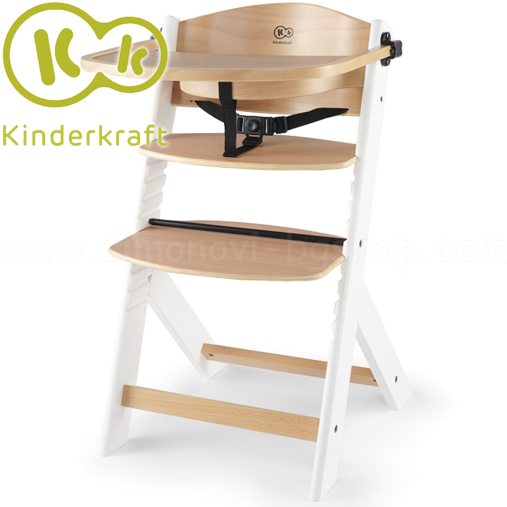 * KinderKraft Highchair ENOCK Wood/White