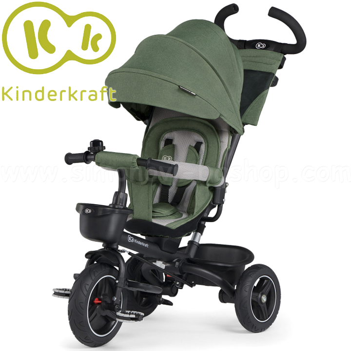 * KinderKraft SPINSTEP Children's tricycle 5in1 Green KRSPST00GRE0000