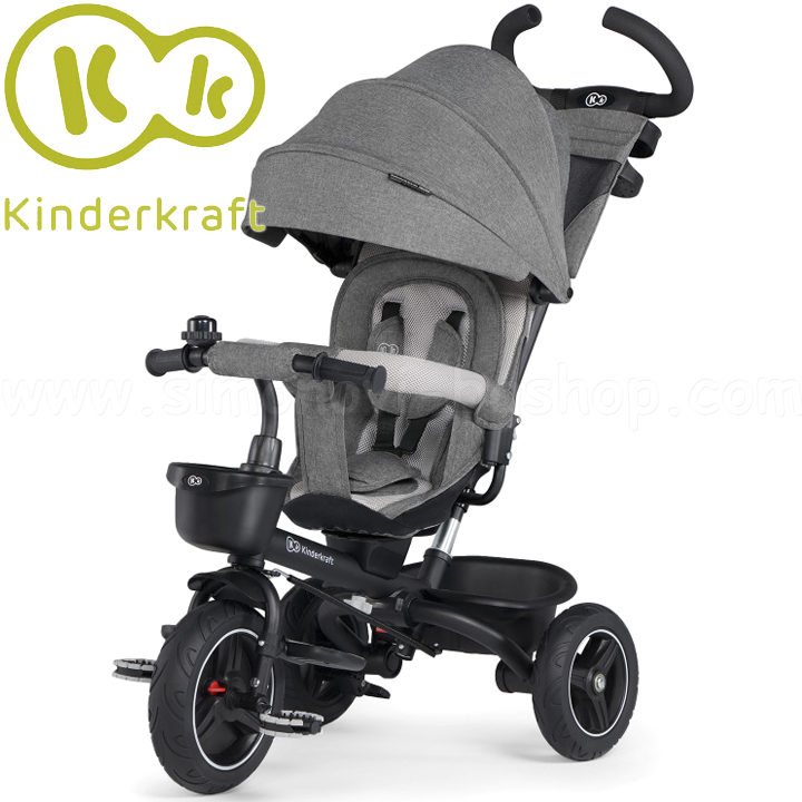 * KinderKraft SPINSTEP Children's tricycle 5in1 Grey KRSPST00GRY0000