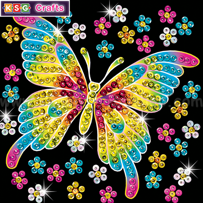 KSG Crafts - Arts sequined butterfly for 60 minutes. 1325