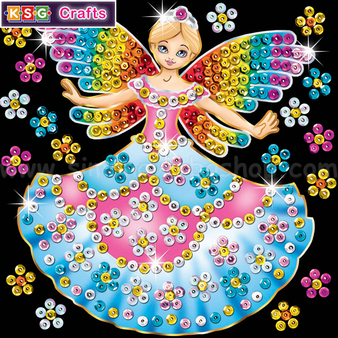 KSG Crafts - Arts sequined Fairy for 60 minutes. 1336