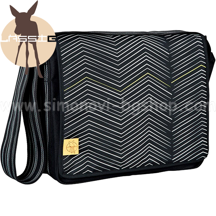 Lassig bag with accessories for baby Black