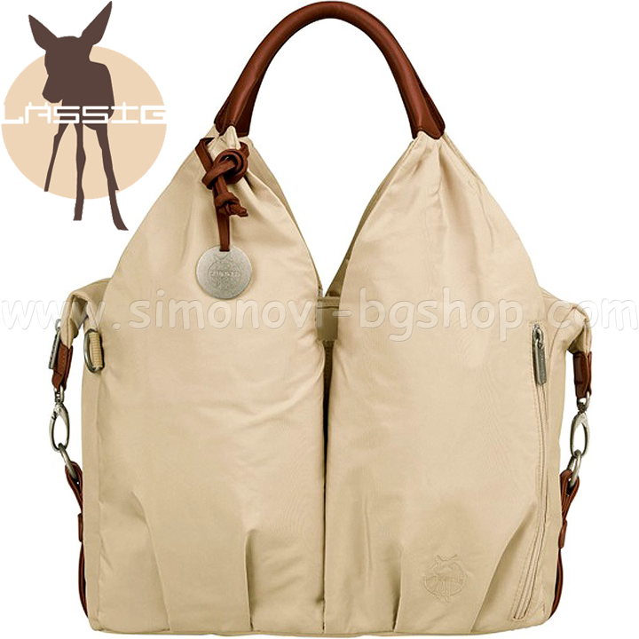 Lassig Baby Bag with Glam Signature Accessories Beige