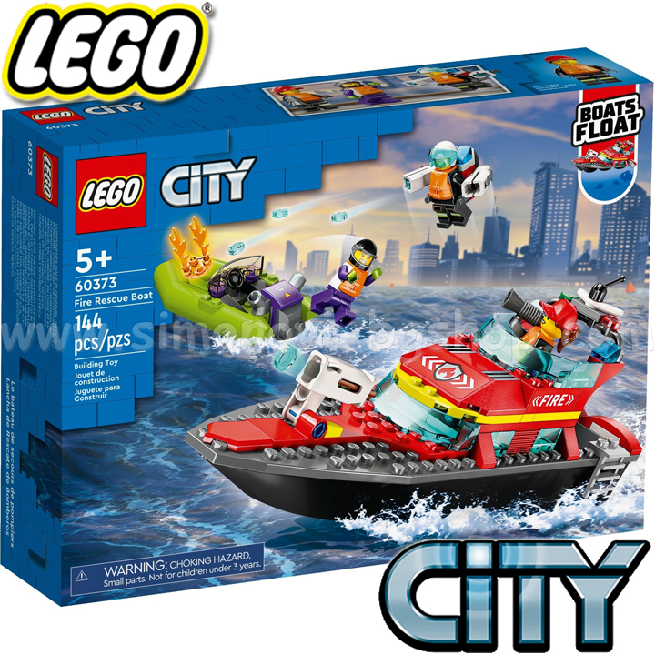 2023 LEGO City Fire Rescue Boat 60373