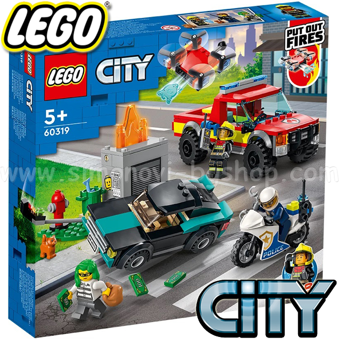 2022 Lego City Fire Rescue and Police Pursuit 60319