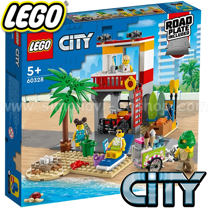 2022 Lego City Beach Rescue Station 60328