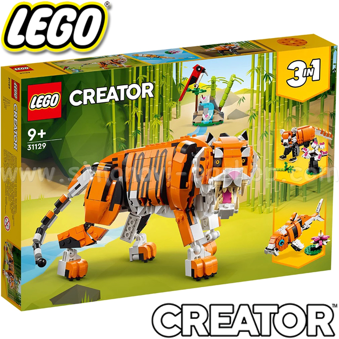 2022 Lego Creator Majestic Tiger 3in1 31129