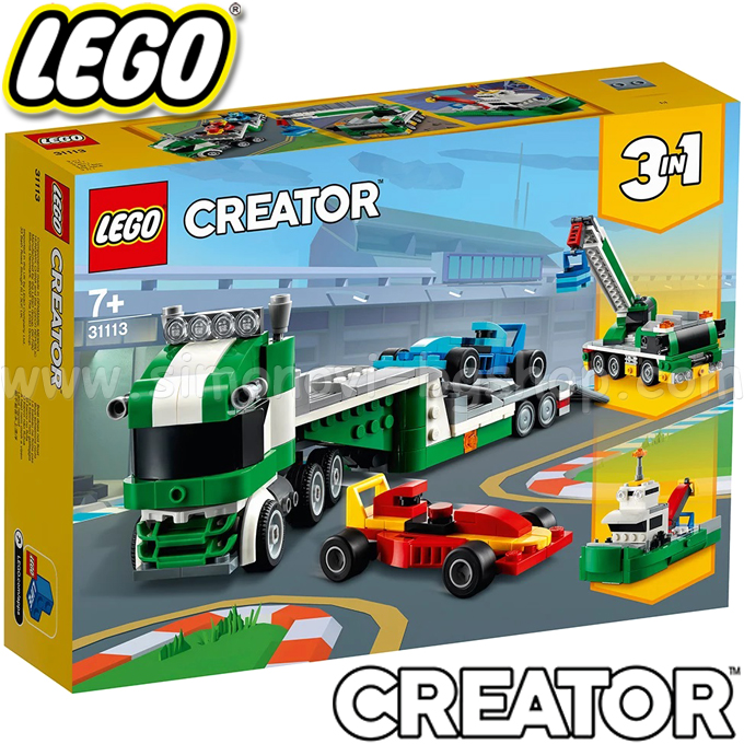 Lego Creator Transportor auto pentru mașini de curse 31113