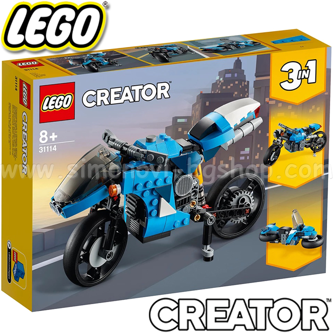 Lego Creator Super motocicletă 31114