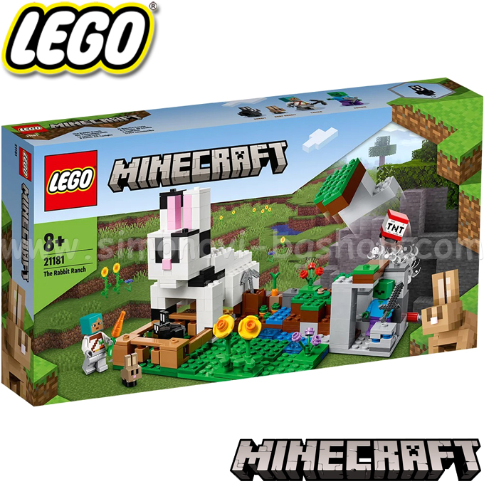 2022 Lego Minecraft Rabbit Ranch 21181