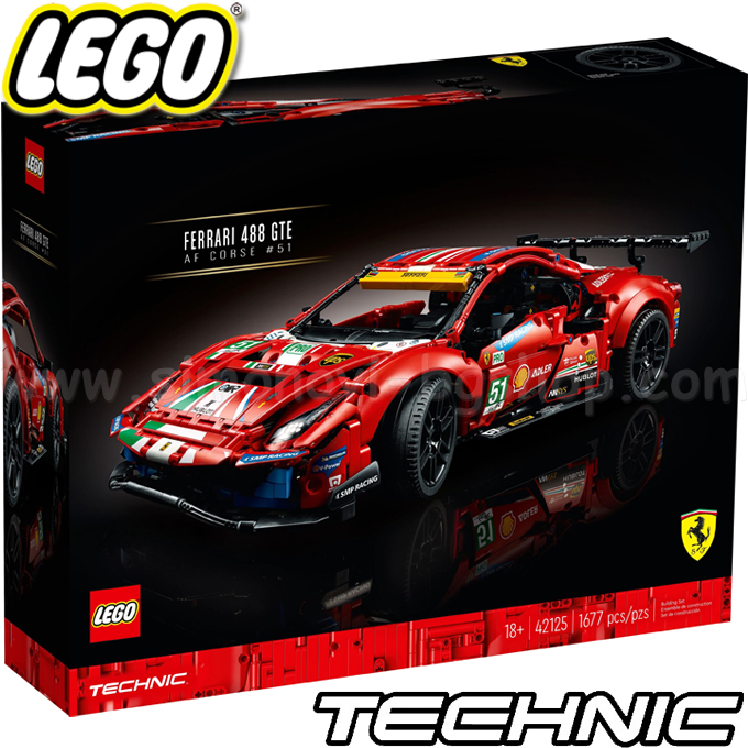 Lego Technic Ferrari 488 GTE AF Course 42125