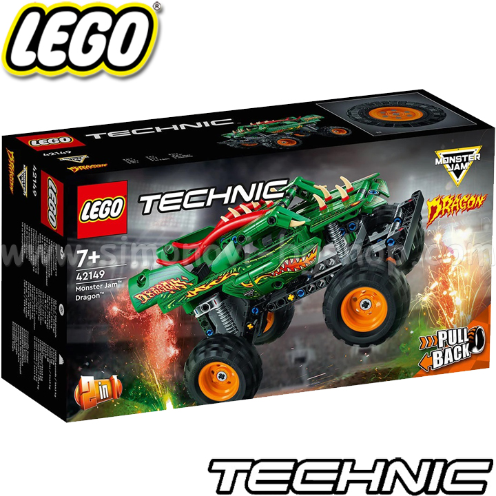 2023 Lego Technic Buggy Monster Jam Dragon 42149