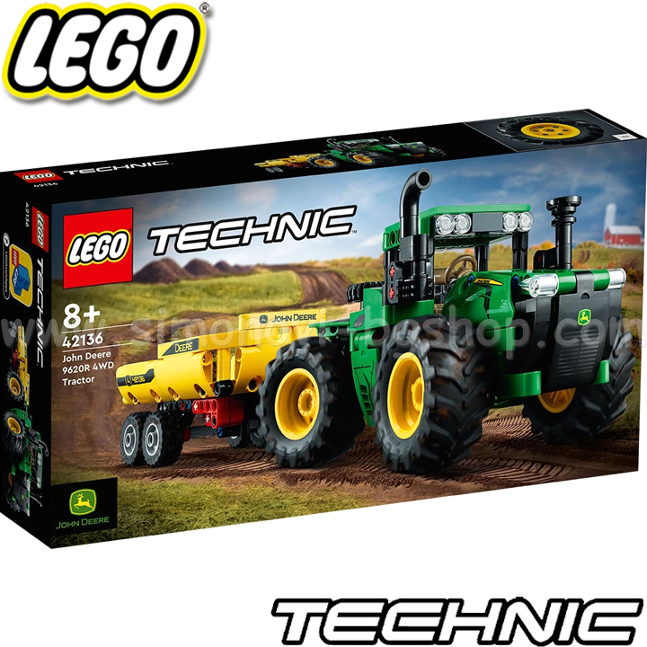 2022 Lego Technic John Deere 4WD 9620R 42136 tractor