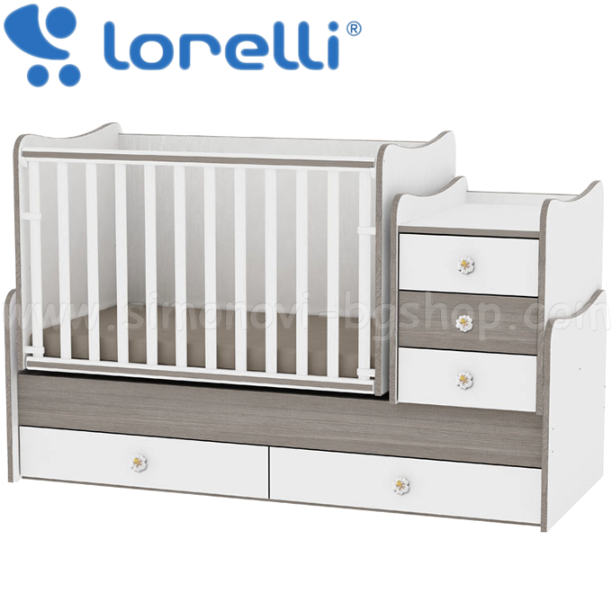 Lorelli - pat Maxi Plus de transformare 70/160 Alb/Coffee