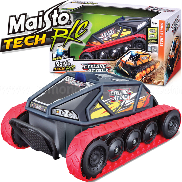 Maisto Tech  Cyklone Attack Radio/C Red 82101