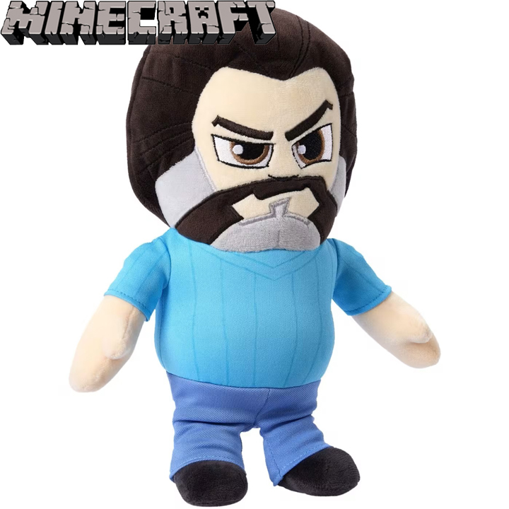 *2025 Minecraft Movie Майнкрафт Плюшена играчка Стив/Steve HBN39 *2025 Minecraft Movie Майнкрафт Плюшена играчка Стив/Steve HBN39