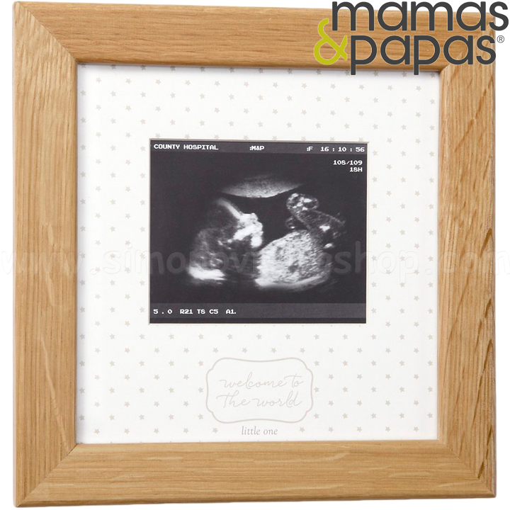 Mamas Papas Welcome To The World Photo Frame For Ultrasound Wood Mamas Papas Welcome To The World Photo Frame For Ultrasound Wood 491135005