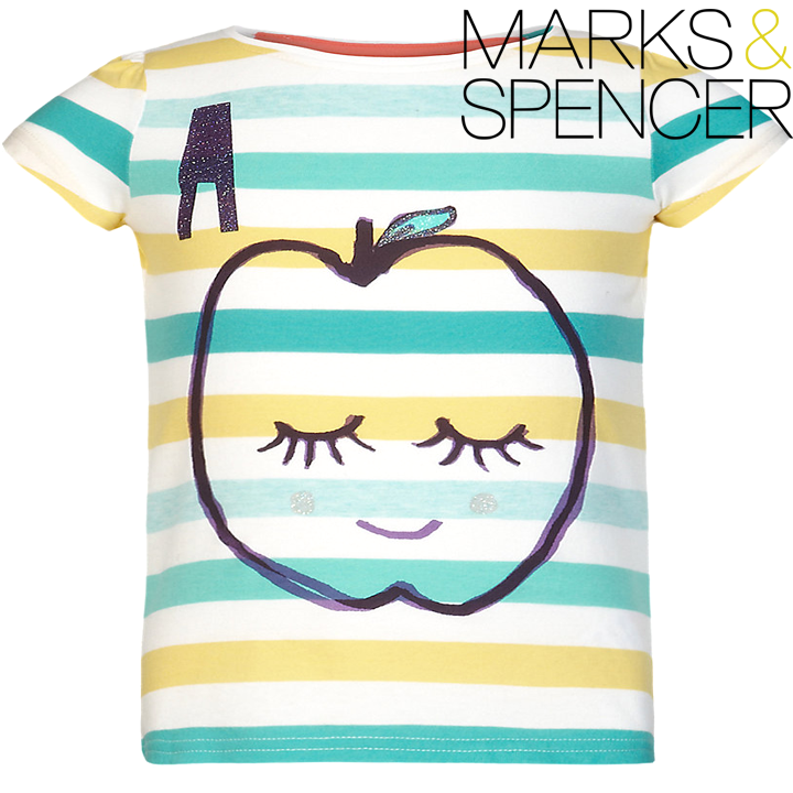 Marks & Spencer's T-shirt Apple Girls 3-7g.