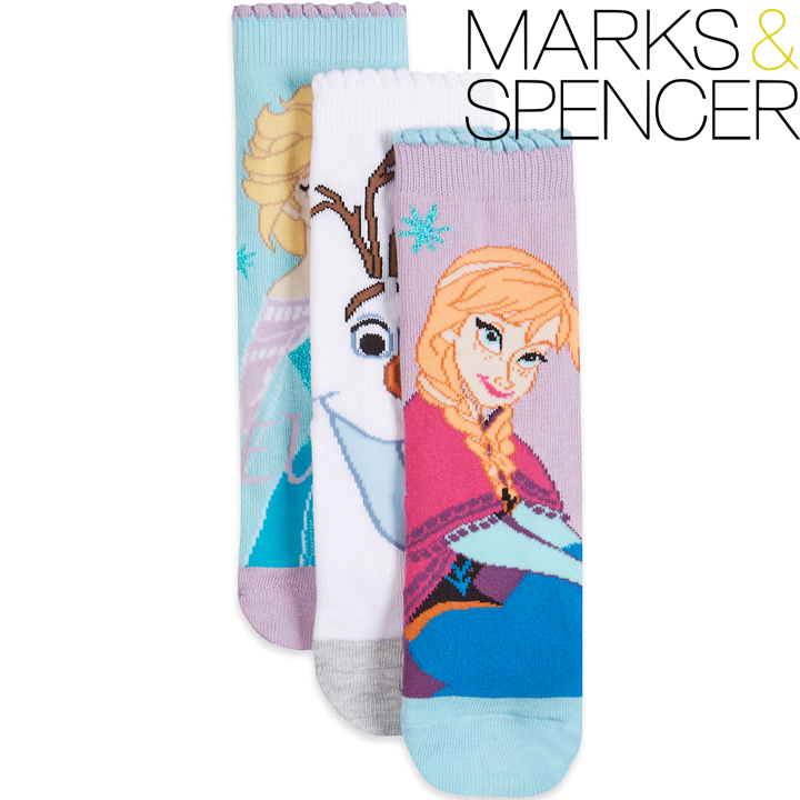 Marks & Spencer socks Disney Frozen Kids 3 pcs. 12-36m. 19-26