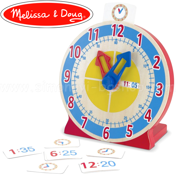 Melissa & Doug - Wooden clock 4284