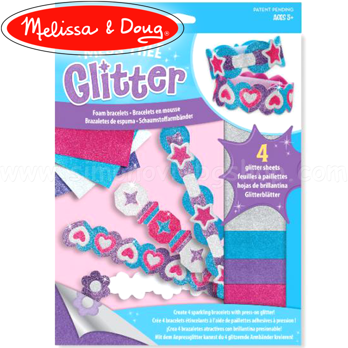 Melissa & Doug - Creative material with glitter Bracelets 9506