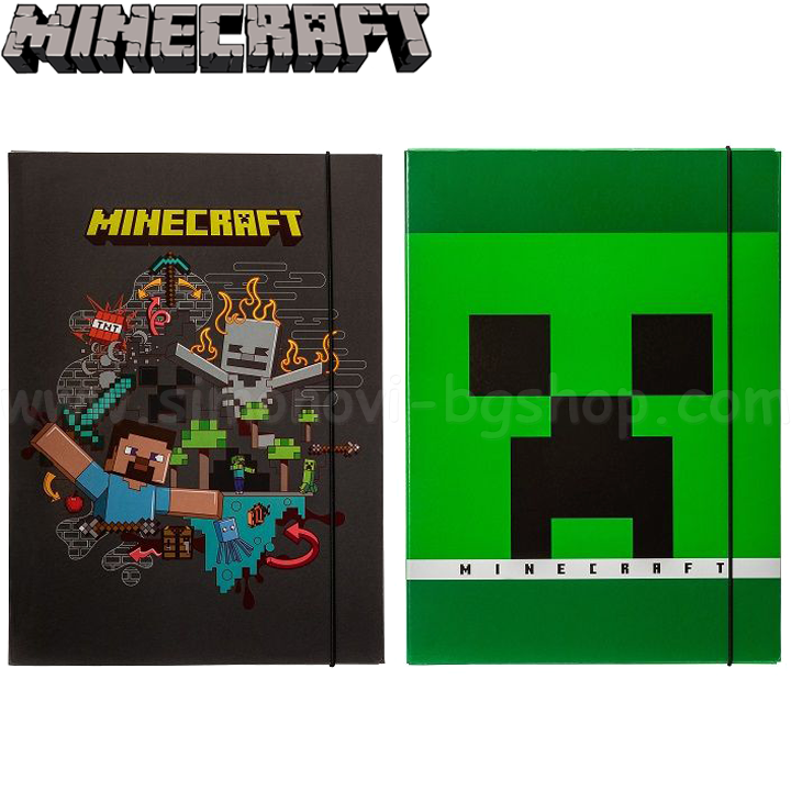* 2022 Minecraft Folder with Elastic Band 68333 Assortment
