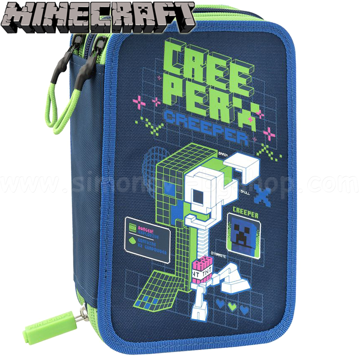 * 2023 Minecraft    3  Creeper Anatomy Neon 70567