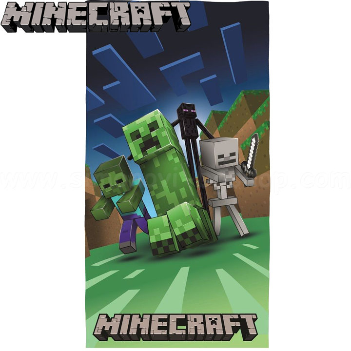 * 2022 Minecraft Beach Towel Minecraft MobsMNC206T