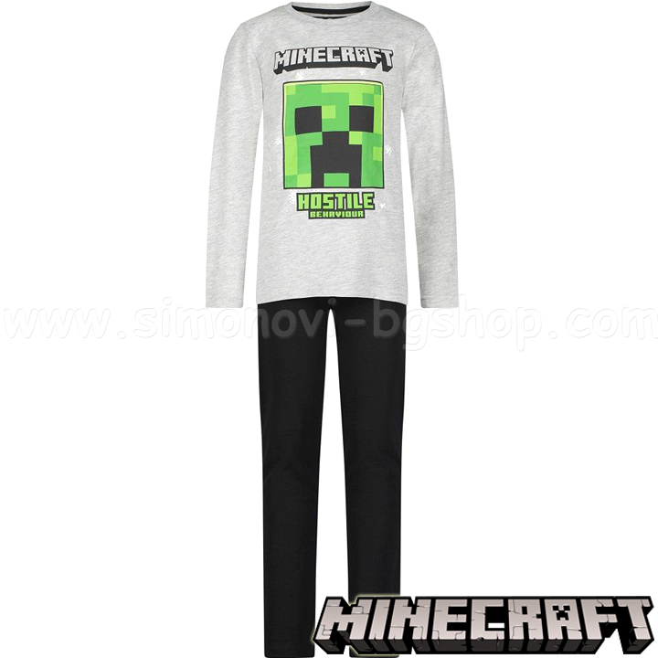 Minecraft Pijamale pentru copii 2 părți Comportament ostil BP-MNCT-062